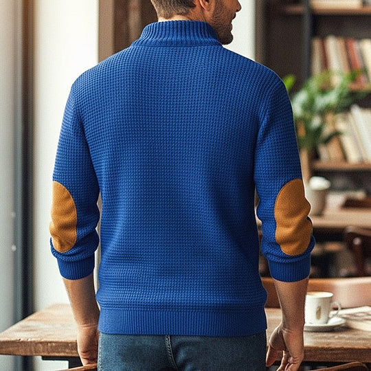 Sebastian | Herren Langarmpullover mit Knöpfen