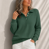 Aelis - Polokragen-Pullover mit weichem Griff – Grün