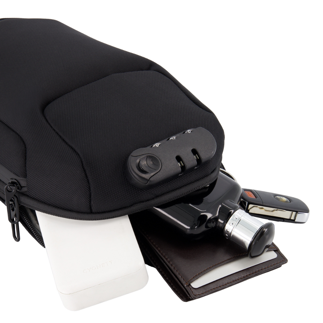 Unisex Eingebauter Ladeanschluss Umhängetasche | Anti-Diebstahl