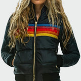 Elizabeth | Elegant Wasserdichte Jacke mit warmer Steppfüllung – Marineblau