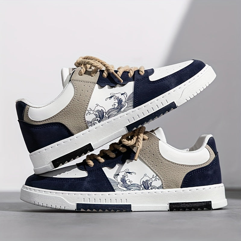 Herren Stilvolle Retro-Schnürsneaker mit Hoher Sohle | Ideal für das tägliche Tragen