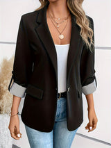 Nina | Eleganter Und Vielseitiger Damenblazer – Schwarz