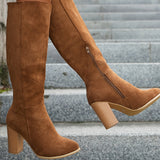 Valeria | Elegante Western Cowboystiefel mit weiter Wadenweite – Braun