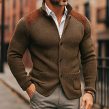 Ralph | Moderner Strukturierter Strick-Blazer Für Herren – Braun
