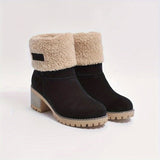 Emma | Kuschelige Mid-Calf-Stiefel mit Fleecefutter – Schwarz