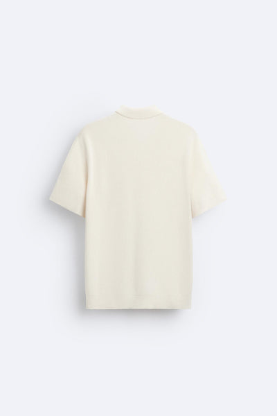 Elegantes Strickpolo mit Reißverschluss