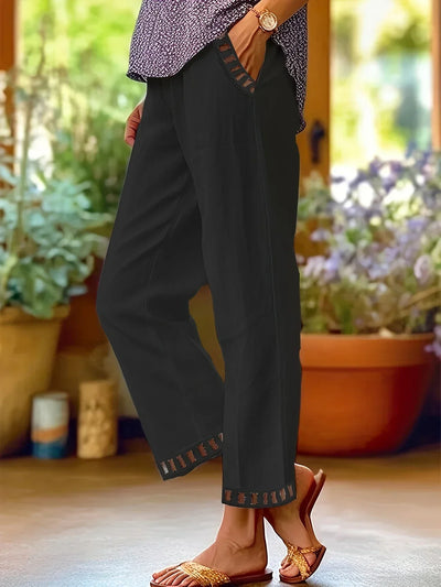 Tracey - Kontrast Besatz Verkürzt Hose