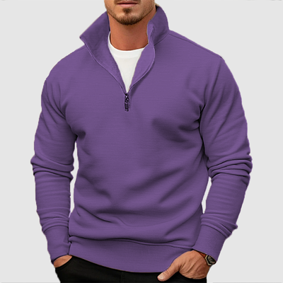 VALE | Casual men’s fleece polo shirt with zipper – Warm, comfortable & stylish