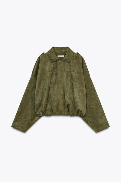 SAGE™ Sofia – Suede Jacket in Green
