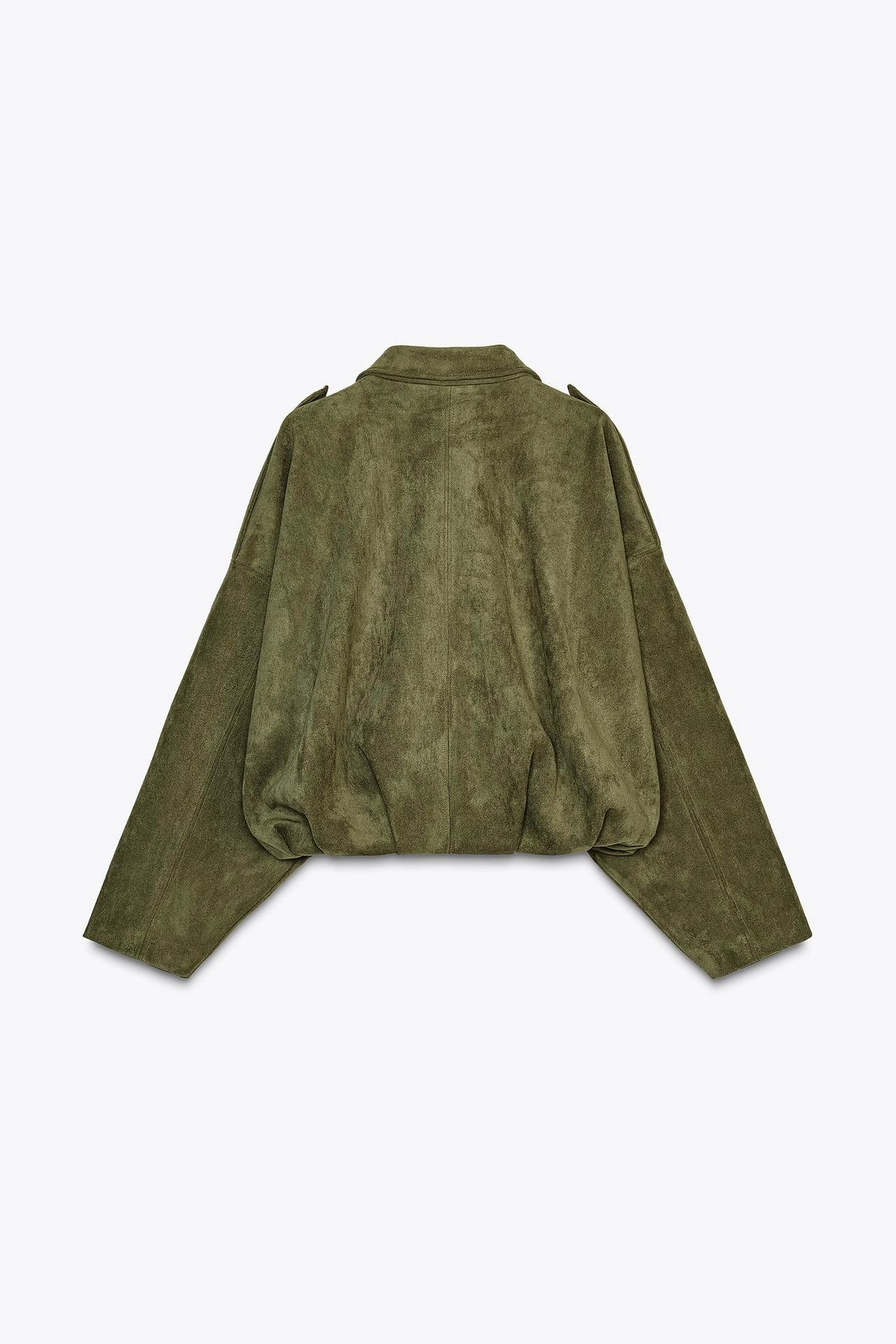 SAGE™ Sofia – Suede Jacket in Green