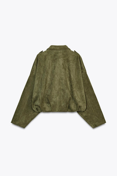 SAGE™ Sofia – Suede Jacket in Green