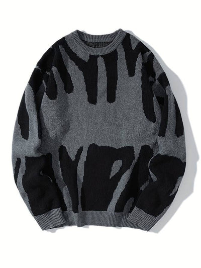 Gemusterter Damen Strickpullover