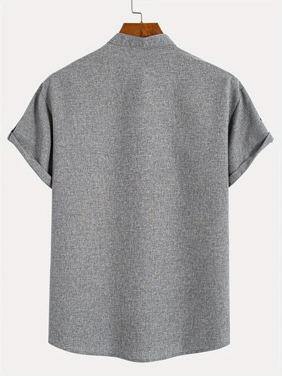 Elliott – Elegantes Kurzarm Hemd Mit Stehkragen