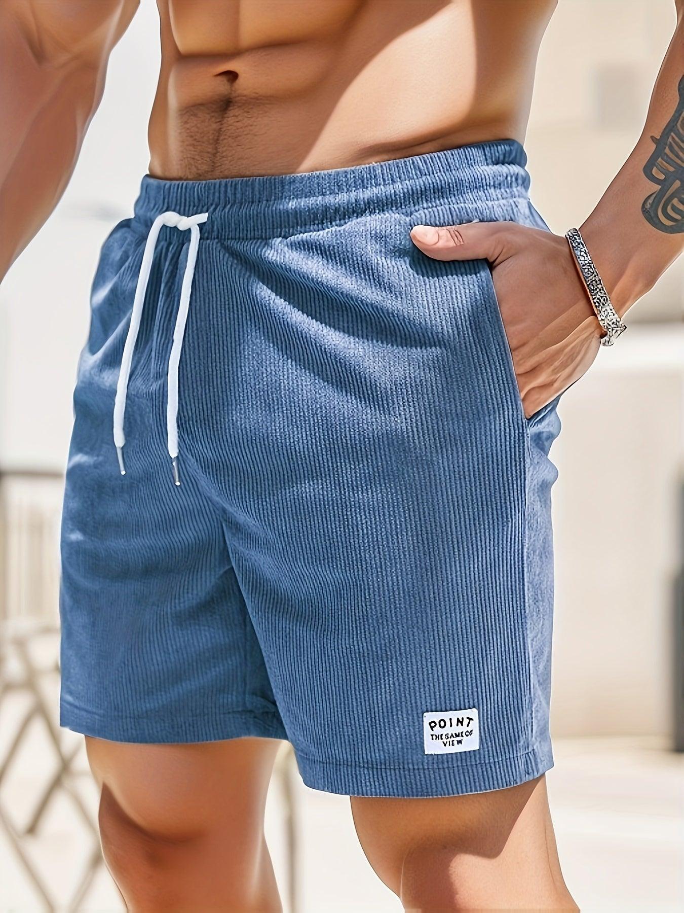 Herren Lässig Elastischer Bund Shorts | Kordelzug Passform
