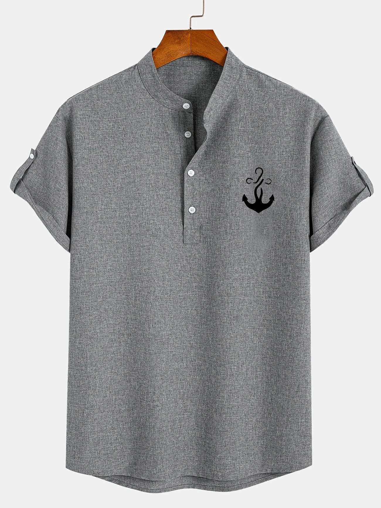 Elliott – Elegantes Kurzarm Hemd Mit Stehkragen