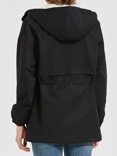 Stilvolle Fleece Parka Winterjacke mit Kapuze für Damen | Ideal für den Winter