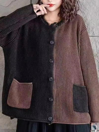 Amelia® | Oversize-Strickjacke mit Farbverlauf