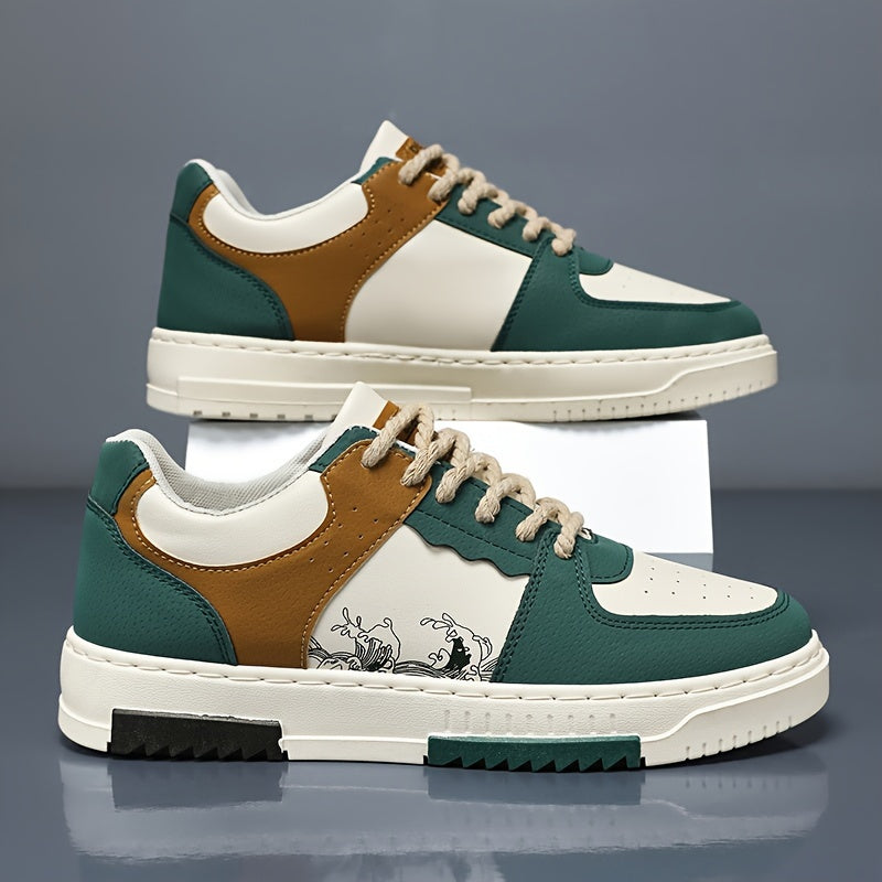 Herren Stilvolle Retro-Schnürsneaker mit Hoher Sohle | Ideal für das tägliche Tragen
