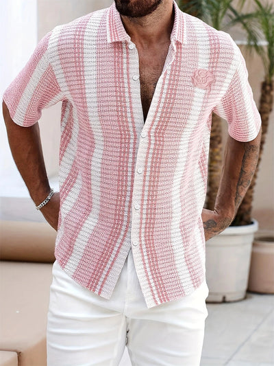 Avram – Lässiges Gestreiftes Hemd Mit Knöpfen