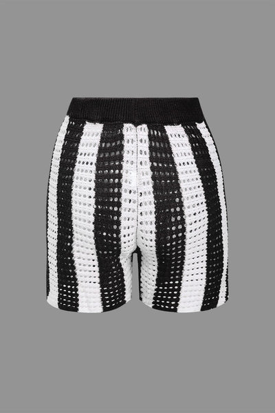 Noemi | Stylisches Häkel-Zweiteiler-Set mit Streifenmuster