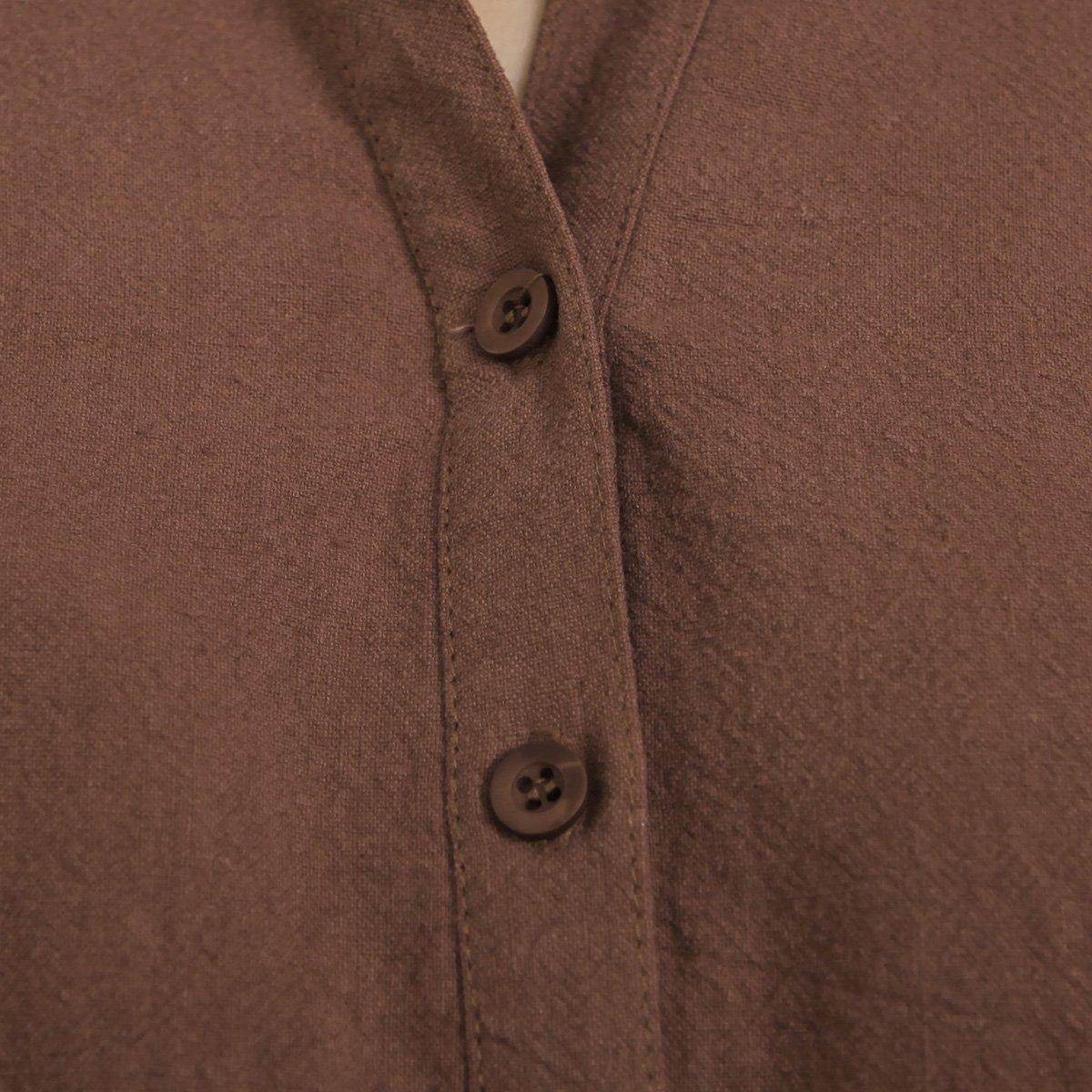 Lara® | Sommerkleid aus Baumwoll-Leinen in Teefarben Grün