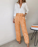 Lisa | Damen Komfortables Elegantes Set – Matching Set Komfort Elegant 2026 – Orange