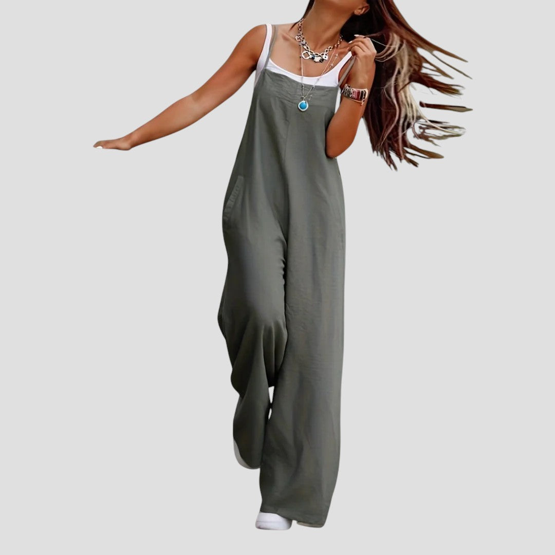 Lawanda - Ärmellose Lockere Latzhose