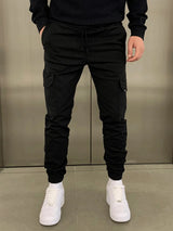 Finn | Bequeme Stretch-Cargohose Herren stilvoll – Schwarz