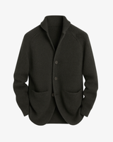 Edmund | Herren Strickjacke mit Knöpfen Cardigan – Grau