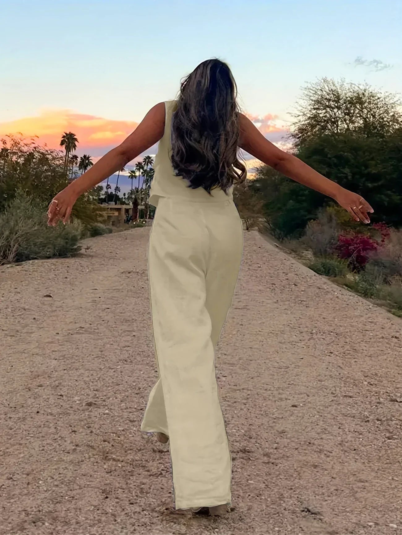 Jorja – Elegantes ärmelloses Zweiteiler Outfit-Set