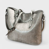 Tavros - Vintage Schultertasche – GRAU