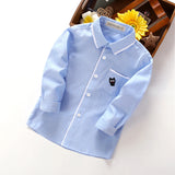 Damen Elegante gestreifte Bluse Drune – Blau