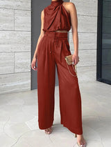 Clara | Elegantes zweiteiliges Damen-Set luxuriös geschnitten – Rot