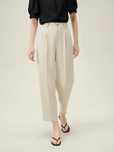 Thekla® | Klassische High-Waist-Bundfaltenhose