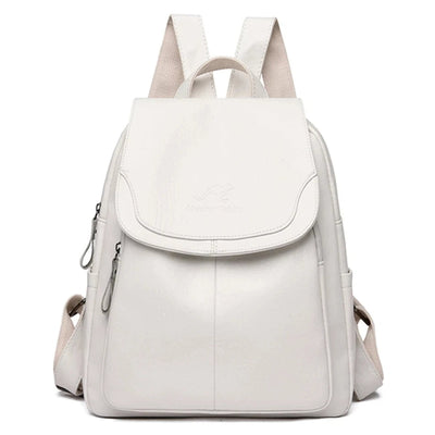 Diebstahlsicherer Lederrucksack