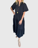 Rebekka | Damen Elegantes Maxikleid – Maxi Kleid Elegant für Anlässe 2026 – Schwarz