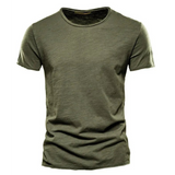 Herren Kurzarm T-Shirt 1+1 Frei – Armeegrün