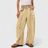 Claudia | Damenhose chic modern vielseitig kombinierbar – Khaki