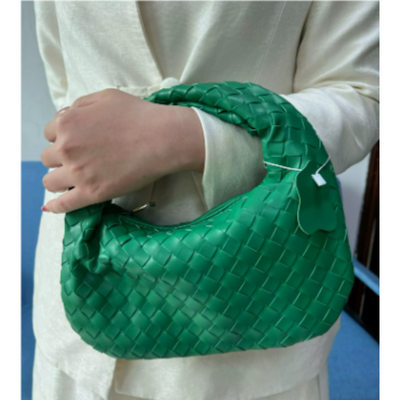 Damen Stylische Geflochtene Knotenhenkel Hand Tasche | Klein