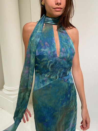Vilma Maxikleid - Schwertlilien
