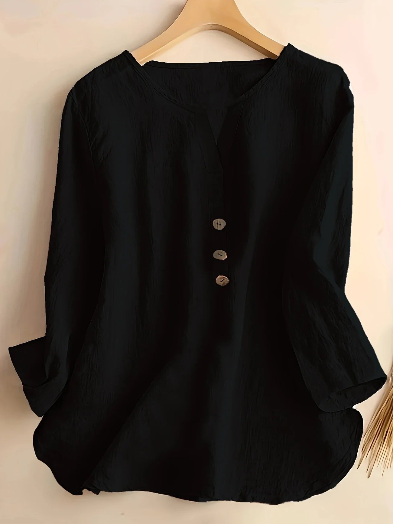 Mykaela – Lässige Bluse Aus Baumwolle Und Leinen