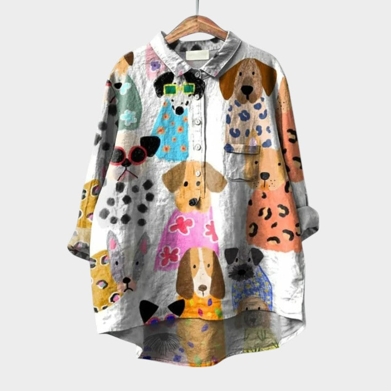 Shane - Elegante Bluse für Damenblusen