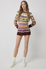 Elena | Damen Langarm Kapuzenpullover – Mehrfarbig