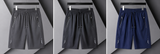 Zionn | Atmungsaktive Herren-Shorts im 3er-Pack – Grau+Schwarz+Blau