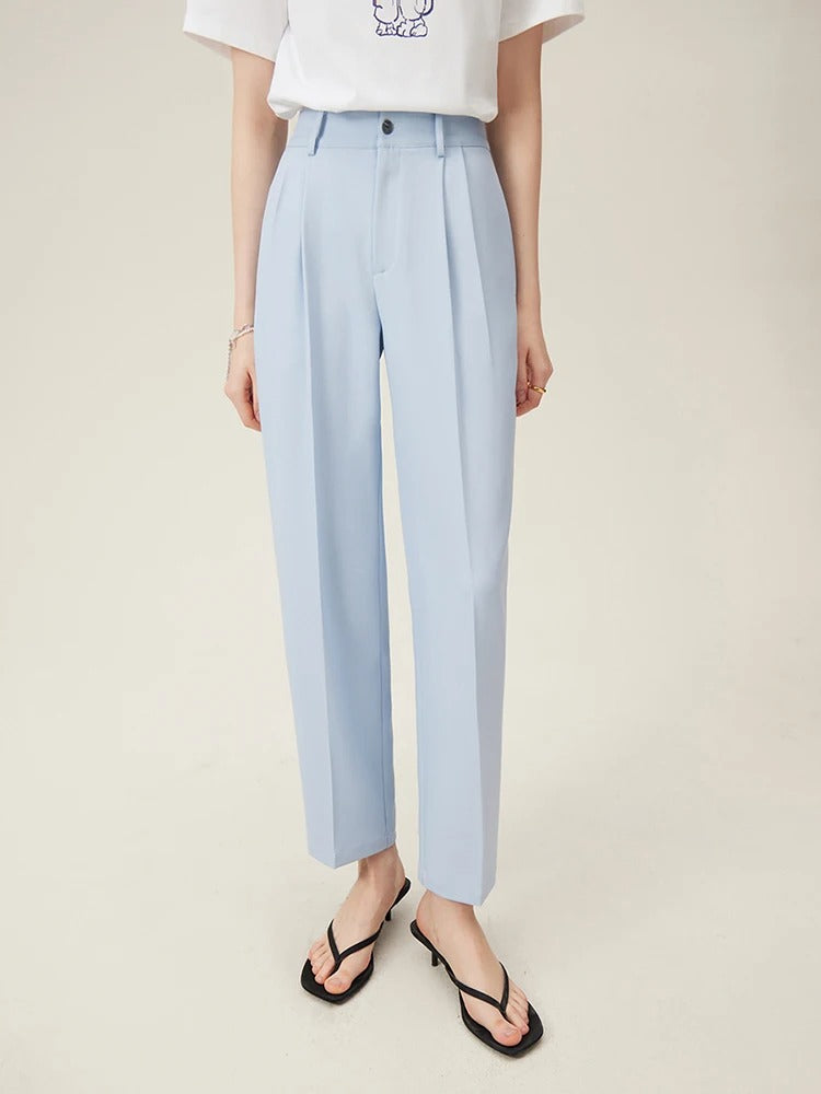 Thekla® | Klassische High-Waist-Bundfaltenhose