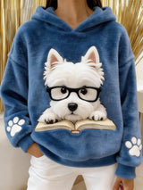 Sofia | Zeitloser Softtouch Kapuzenpullover – Blau
