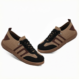 Emilien | Orthopädische Damen-Sneaker mit Komfortsohle – Beige-Schwarz