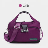 Oella | Diebstahlsichere Handtasche mit 10 Fächern – Lila