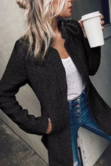 Melanie | Klassischer Und Eleganter Tweed Blazer – Schwarz