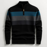 Max | This Herren-Pullover klassisch gestreift modern – Schwarz